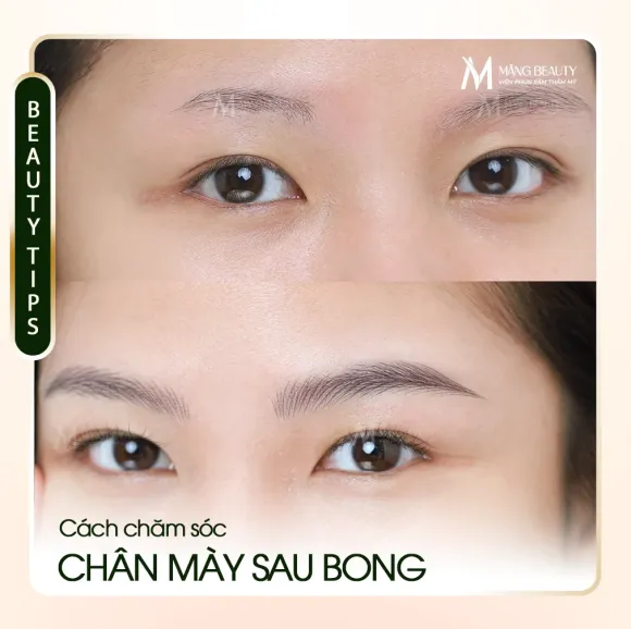Cách chăm sóc chân mày sau khi đã bong để giữ dáng lâu
