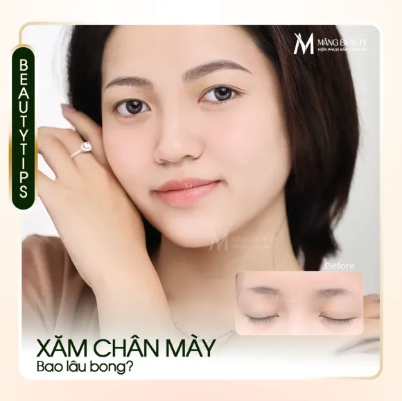 Phun chân mày bao lâu thì bong? Cần lưu ý những gì?